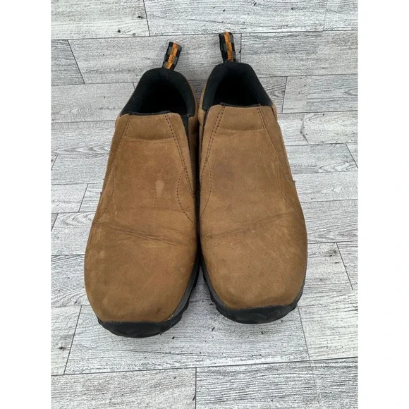 Merrell Jungle Moc Mens 9.5 Brown Suede Slip On Hiking Walking Shoes J60831 - Picture 3 of 14